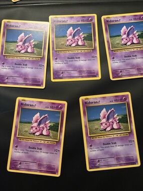 5 Nidoran Pokemon Cards